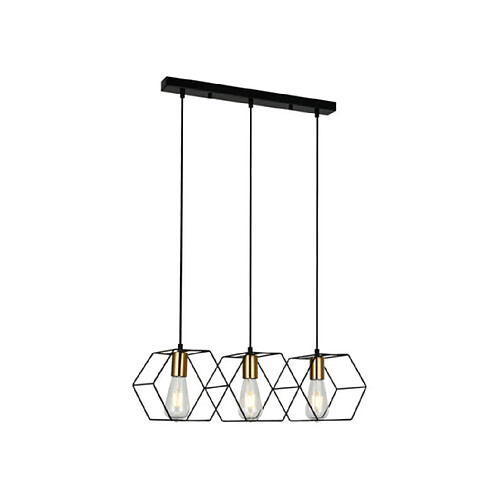 Luminaire Center Suspension Aina Acier Noir