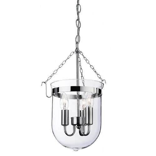 Luminaire Center Suspension 3 ampoules Regal, chrome