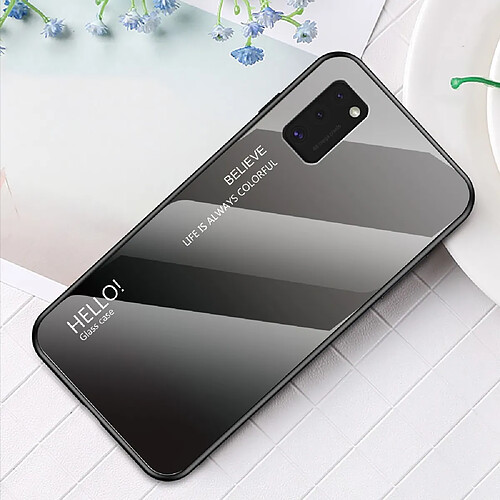 Coque en TPU combo de dégradé de couleurs gris pour votre Samsung Galaxy A41