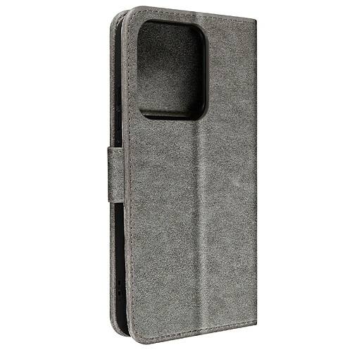 Avizar Housse pour Xiaomi 13 Pro portefeuille rangement carte support vidéo gris