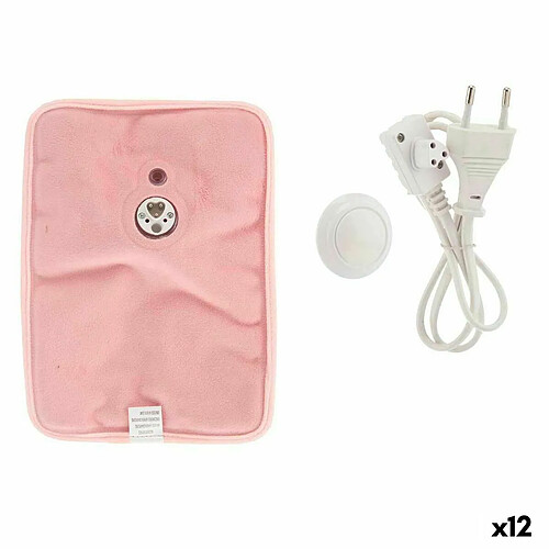 Gift Decor Sac d'Eau Chaude Électrique Mains Rose Plastique 380 W Velours (12 Unités)