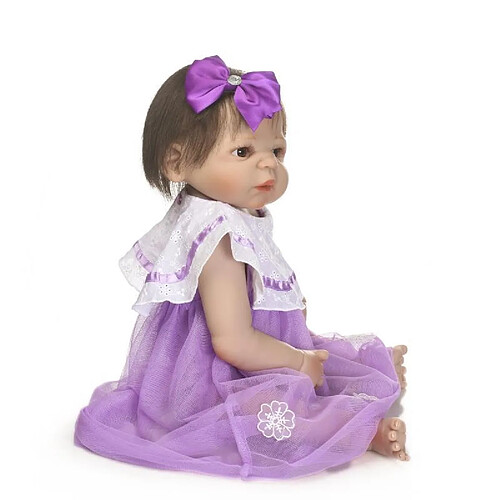 Universal Poupée bébé régénérée quai silicone souple 22/55 cm réaliste poupée jeune fille mariée.