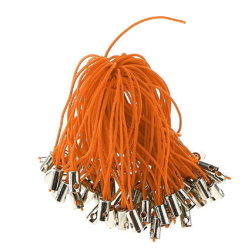 100pcs mobile téléphone portable tressé lanière cordons lanières orange