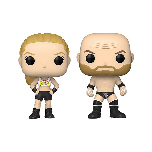 Funko WWE - Pack 2 figurines POP! Rousey/Triple H 9 cm