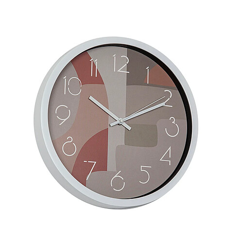 Horloge Murale Romimex Blanc Vert Rose polystyrène 30 x 30 x 4 cm