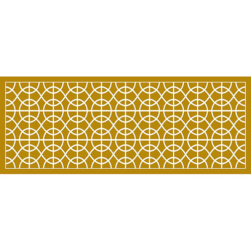 Alter Chemin de cuisine, 100% Made in Italy, Tapis résistant aux taches avec impression numérique, Tapis antidérapant et lavable, Motif géométrique - Annamaria, 140x52 cm