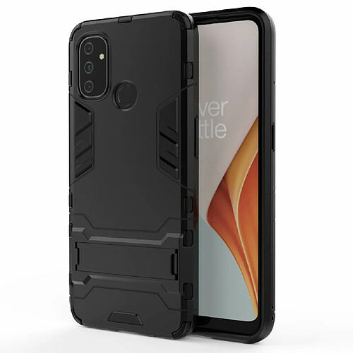 Coque en TPU 2 en 1 avec béquille noir pour votre OnePlus Nord N100