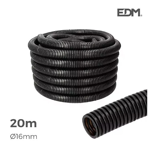 Edm Gaine Électrique ICTA Ø25mm Noir Usage Intérieur 20m