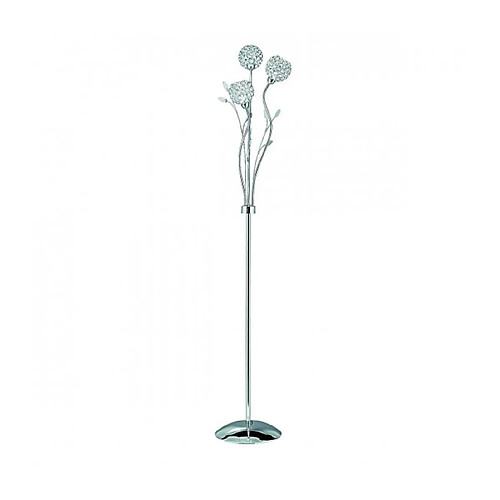 Searchlight Lampadaire Bellis II, en chrome et verre