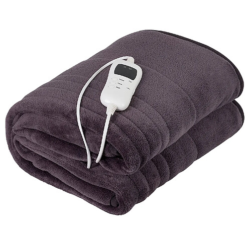 Couverture Électrique Chauffante 7 Niveaux de Température, Minuteur, Lavable, 120, Gris, Camry, CR 7418