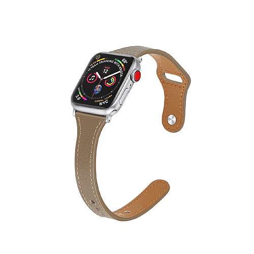 B06 Brown Petite taille Cuir Sport Sangle de remplacement Bracelet de remplacement Apple Watch bande 42mm 44mm 45mm Femmes hommes pour iWatch 234567 SE