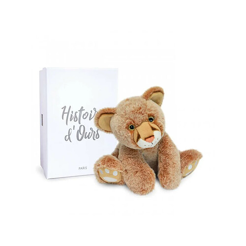 Histoire d'ours - Bébé Lion 25 cm en boîte carton