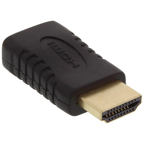 Adaptateur HDMI, InLine®, prise HDMI sur Mini prise HDMI femelle, contacts dorés