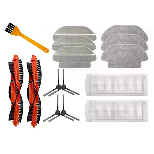 Kit de 15 pièces pour aspirateur Robot Xiaomi Mijia STYJ02YM, avec filtre HEPA et brosse principale