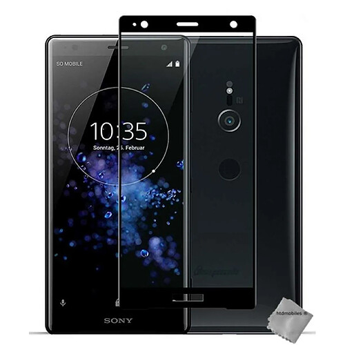 Htdmobiles Film de protection vitre verre trempe incurve integral pour Sony Xperia XZ2 - NOIR