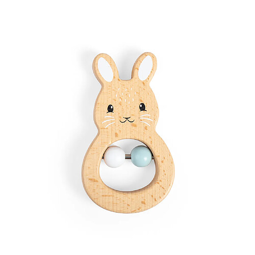 Bigjigs Toys Hochet Lapin en Bois