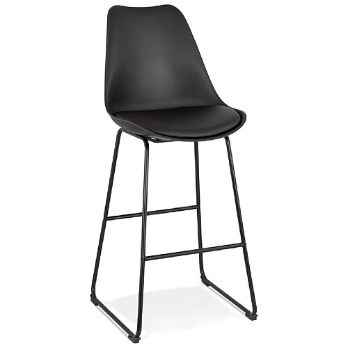 Alterego Tabouret de bar 'CHOKO' noir