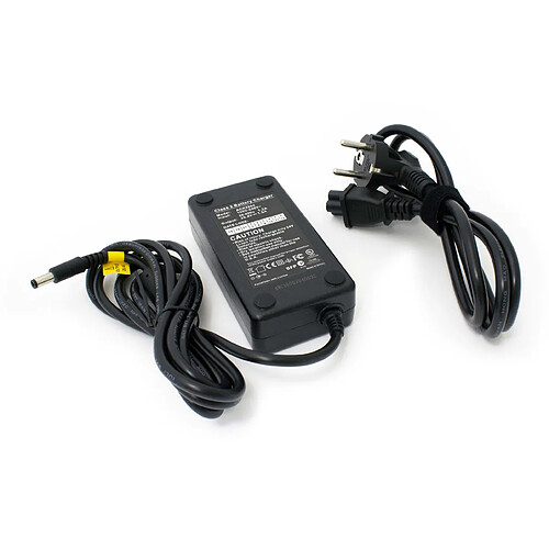 vhbw 220V Chargeur d'alimentation Câble de chargement 52W pour e-Bike, Pedelec, vélo électrique batteries avec connecteur rond.