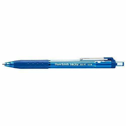 Paper Mate Papermate Inkjoy 300 RT Stylo à bille Rétractable Medium Bleu-Lot de 12