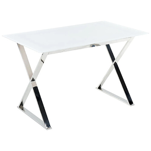 Beliani Table de repas ATTICA Blanc