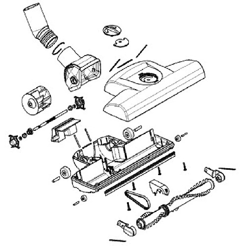 TURBO BROSSE POUR PETIT ELECTROMENAGER SIEMENS - 00445741