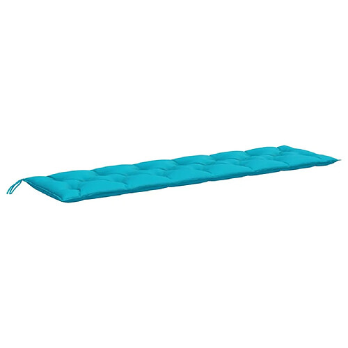 Maison Chic Coussin Confort | pouf | Coussin de banc de jardin turquoise 200x50x7 cm tissu -GKD35157