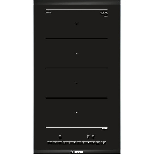 Table domino induction 30cm 2 feux 3700w noir - pxx375fb1e - BOSCH