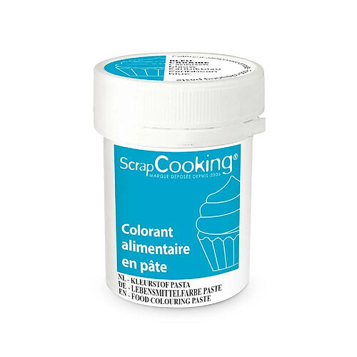 Scrapcooking Colorant alimentaire en pâte 20 g - Bleu caraïbes