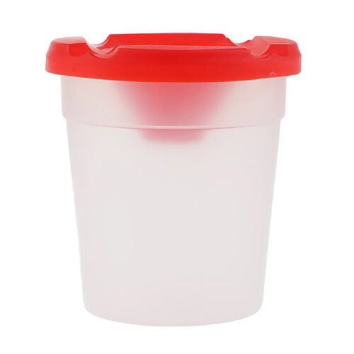 Tasse de pinceau en plastique transparente