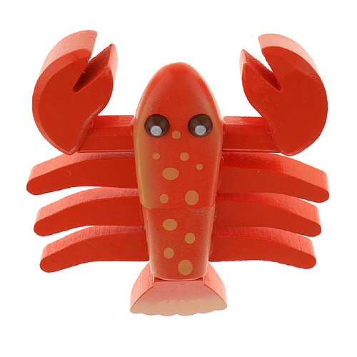 Aimant En Bois Connected Lobster Simulation Alimentaire Play House Kitchen Toy