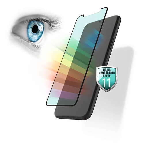 HAMA Verre protection Full-Screen 3D "Anti-Bluelight+antibac . " pour iPhone 12/12 Pro