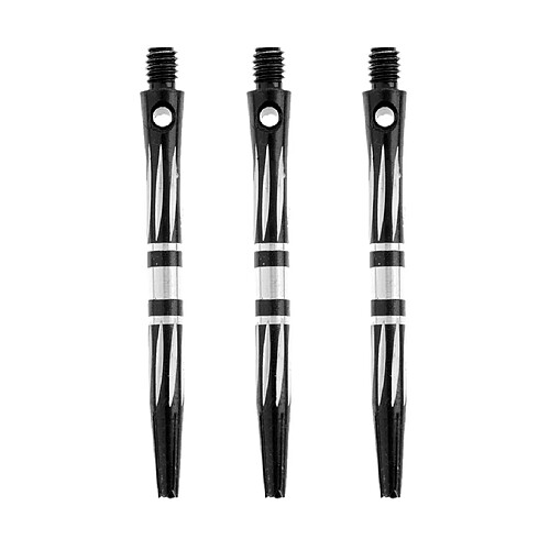 3 pcs pro thread alliage re-rainuré dart tiges arbres noirs