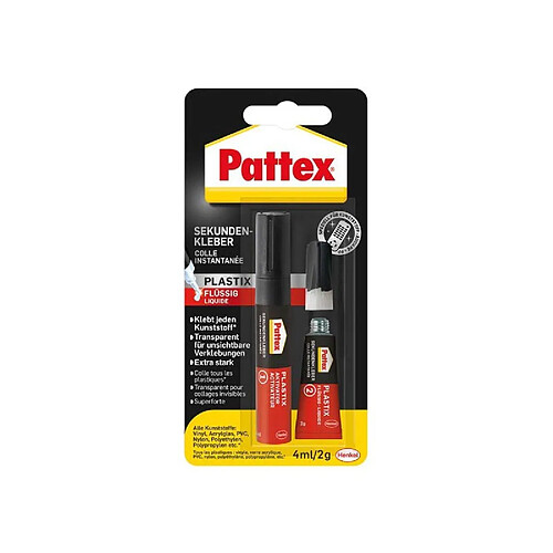 Pattex Colle liquide instantanée pour plastique 2 g/4ml (Par 12)