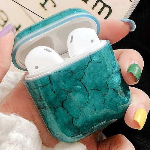 Wewoo Coque Étui de protection en TPU antichoc à motif d'algues pour Apple AirPods 1/2 vert