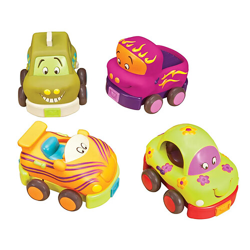 Betoys Set de 4 voitures - Wheee-Is