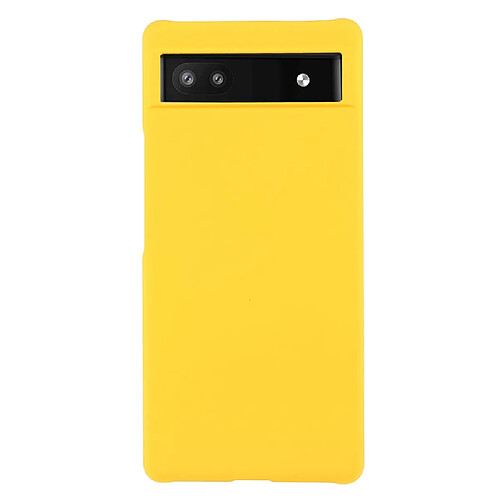 Coque en TPU anti-poussière, surface brillante, caoutchouté, jaune pour votre Google Pixel 6a