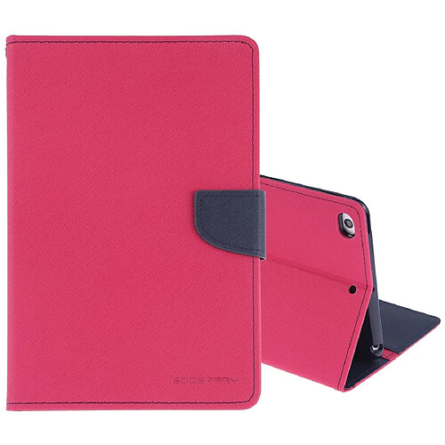 Wewoo Housse Étui Coque en cuir à rabat horizontal FANCY DIARY pour iPad Mini 2019avec porte-cartes et porte-cartesavec porte-monnaie Magenta