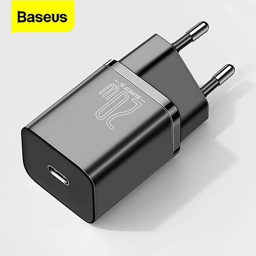 Universal Noir PD 20W USB Type C Chargeur Charge rapide Charge rapide USBC Chargeur de téléphone mural 1211 Pro X Xiaomi Samsung