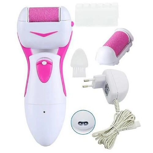 OMMI® Râpe Electrique Rechargeable Anti-Callosités Soins des Pieds Micro Pédicure Résistant à l'Eau