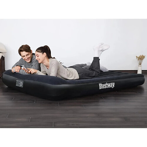 Bestway Lit pneumatique Tritech 2 personnes 203x152x30 cm Noir