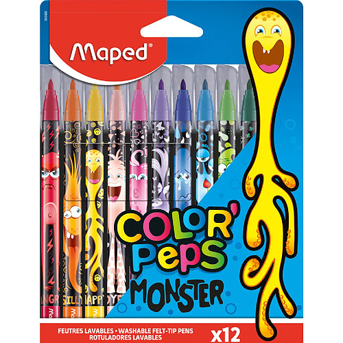 Maped Feutre COLOR'PEPS MONSTER, étui carton de 12 ()