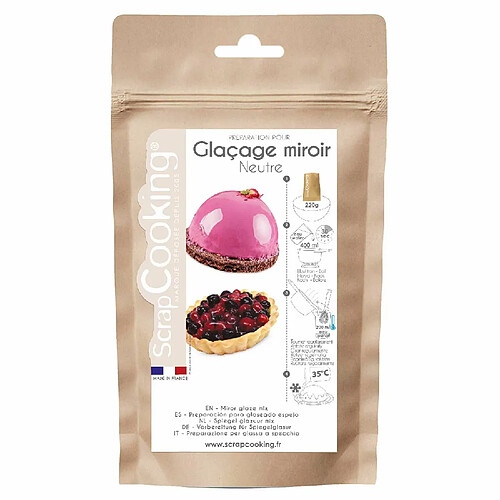 Scrapcooking Préparation glaçage miroir neutre 220 g