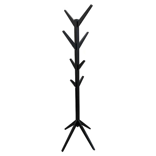 Toilinux Portemanteau Arbre en MDF Hauteur 178 cm - Noir