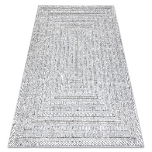 RUGSX Tapis SANTO SIZAL 0999 géométrique gris 80x150 cm