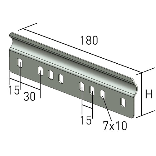 eclisse plate - pour chemin de cable - p31 p31 ep50-60 gs - cablofil 341213