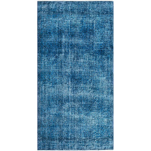 Vidal Tapis de laine 262x132 Bleu Ultra Vintage