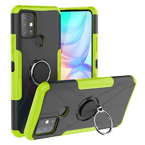 Coque en TPU antichoc, anti-rayures avec béquille pour votre Infinix Hot 10 - vert