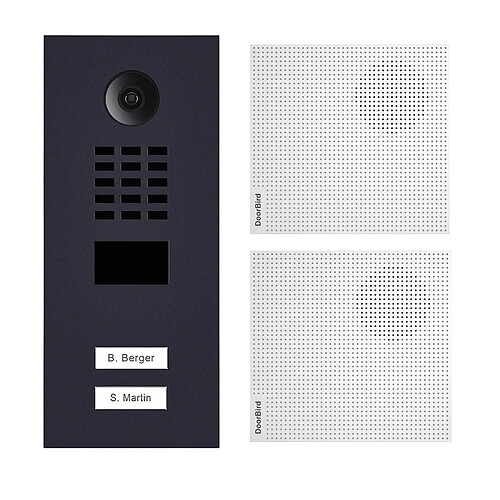 DoorBird D2102V-RAL7016-V2-EP + A1061W