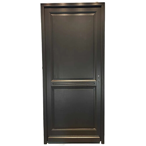 porte D'entrée Bois Pleine, Elina, H,215xl,90 P,gauche Cote Tableau Gd Menuiseries