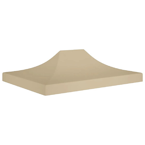 vidaXL Toit de tente de réception 4,5x3 m Beige 270 g/m²